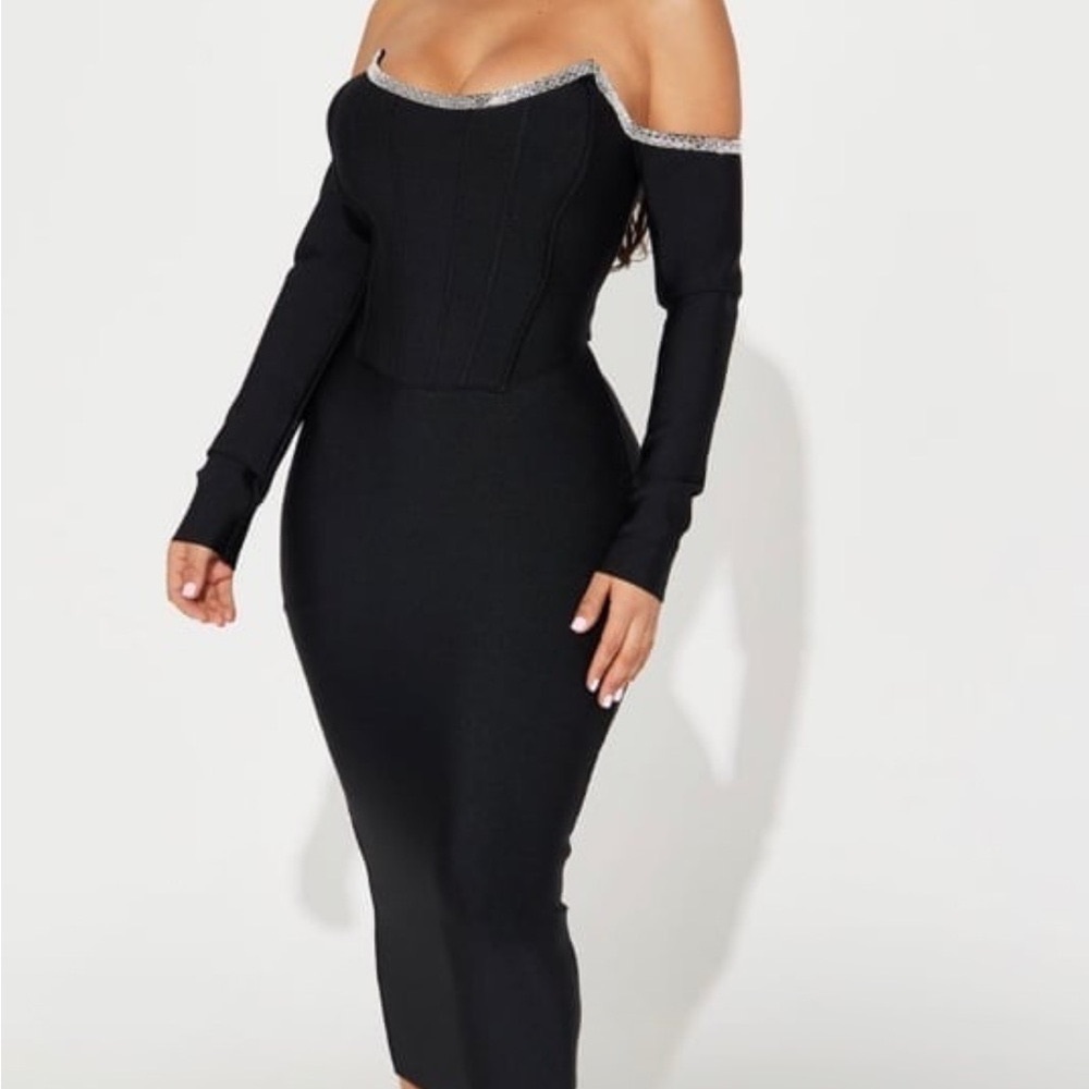 Fashion Nova Bandage Midi Dress